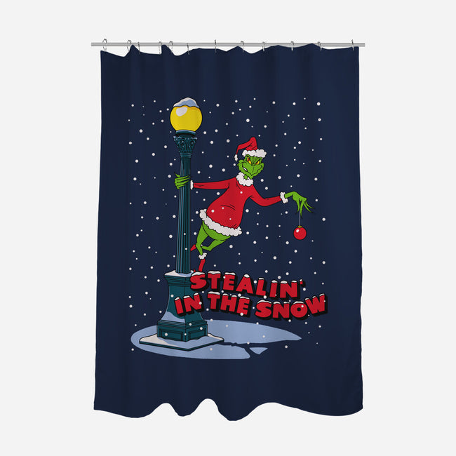 Stealin In The Snow-None-Polyester-Shower Curtain-Getsousa!