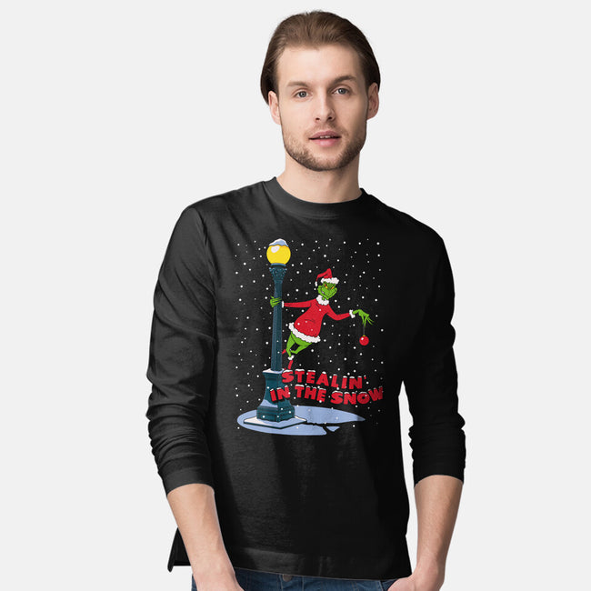 Stealin In The Snow-Mens-Long Sleeved-Tee-Getsousa!