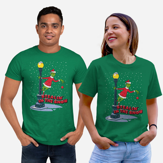 Stealin In The Snow-Unisex-Basic-Tee-Getsousa!