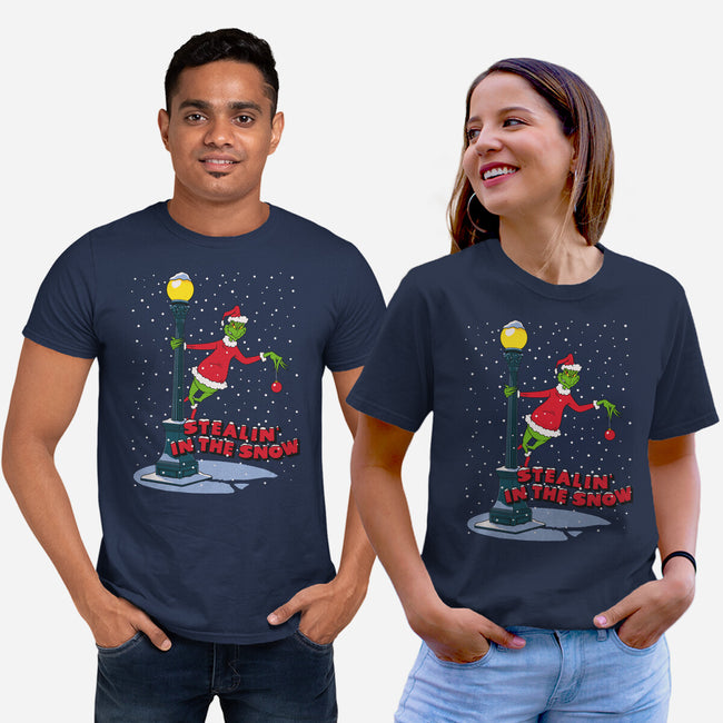 Stealin In The Snow-Unisex-Basic-Tee-Getsousa!