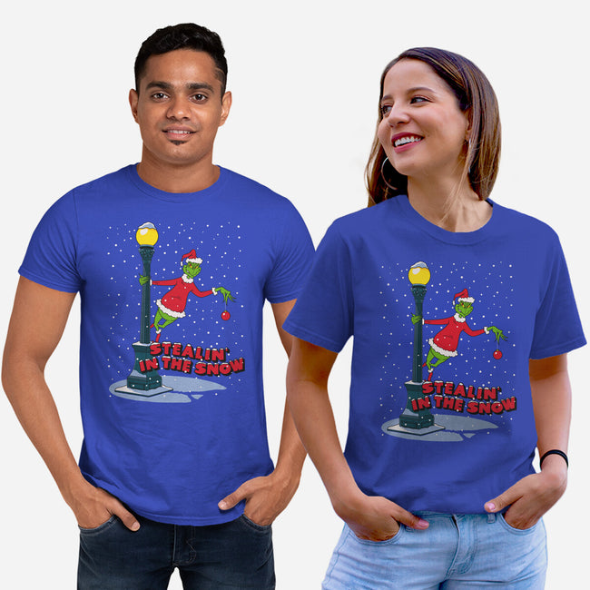 Stealin In The Snow-Unisex-Basic-Tee-Getsousa!