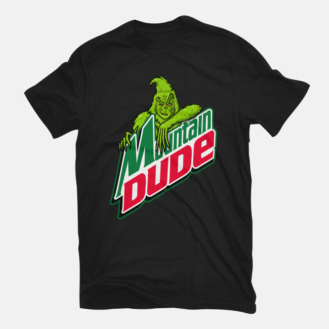 Mountain Dude-Womens-Fitted-Tee-Raffiti