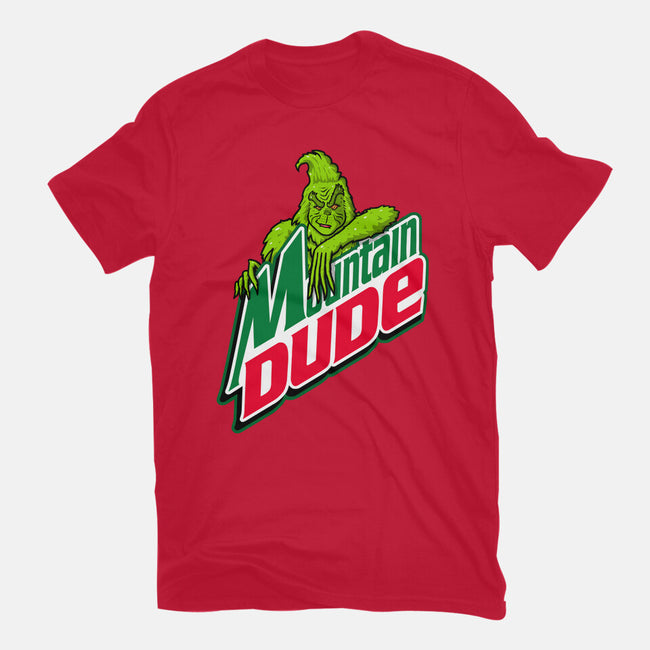 Mountain Dude-Womens-Fitted-Tee-Raffiti