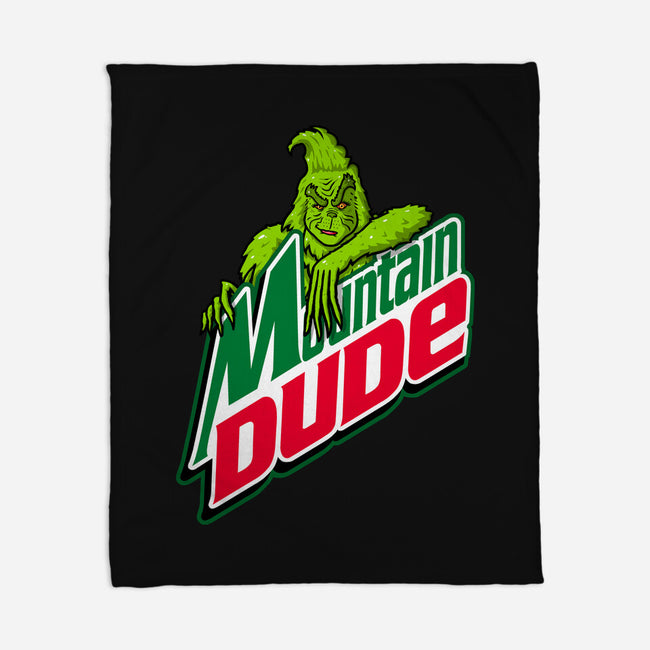 Mountain Dude-None-Fleece-Blanket-Raffiti