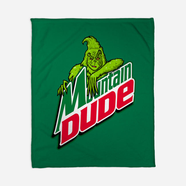 Mountain Dude-None-Fleece-Blanket-Raffiti