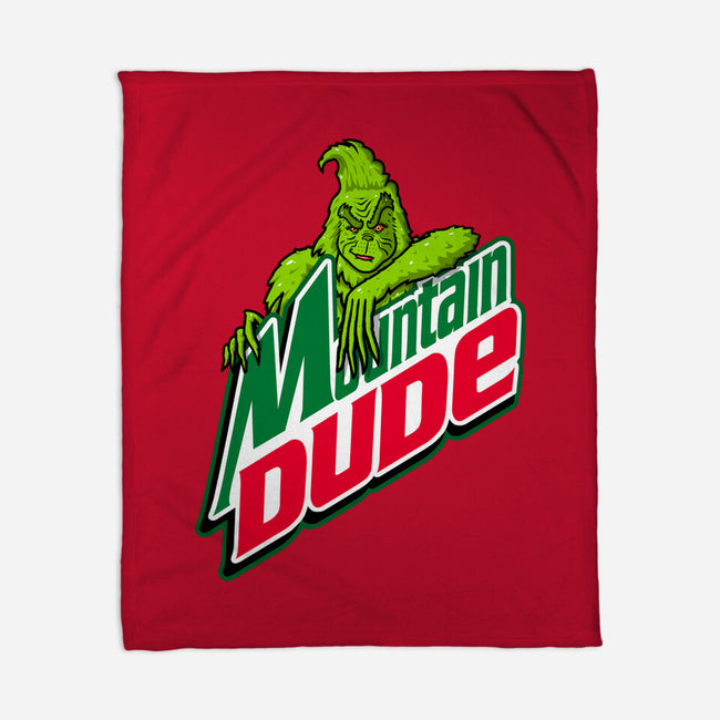 Mountain Dude-None-Fleece-Blanket-Raffiti