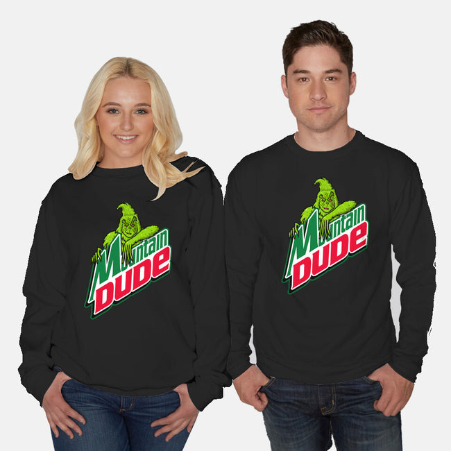 Mountain Dude-Unisex-Crew Neck-Sweatshirt-Raffiti