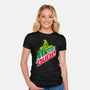 Mountain Dude-Womens-Fitted-Tee-Raffiti
