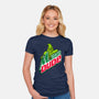 Mountain Dude-Womens-Fitted-Tee-Raffiti