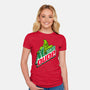 Mountain Dude-Womens-Fitted-Tee-Raffiti