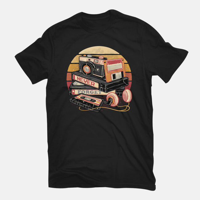 Never Forget The Classics-Womens-Fitted-Tee-glitchygorilla