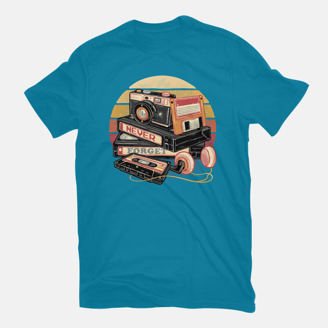 Never Forget The Classics-Womens-Fitted-Tee-glitchygorilla