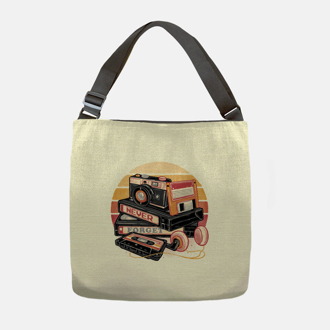 Never Forget The Classics-None-Adjustable Tote-Bag-glitchygorilla