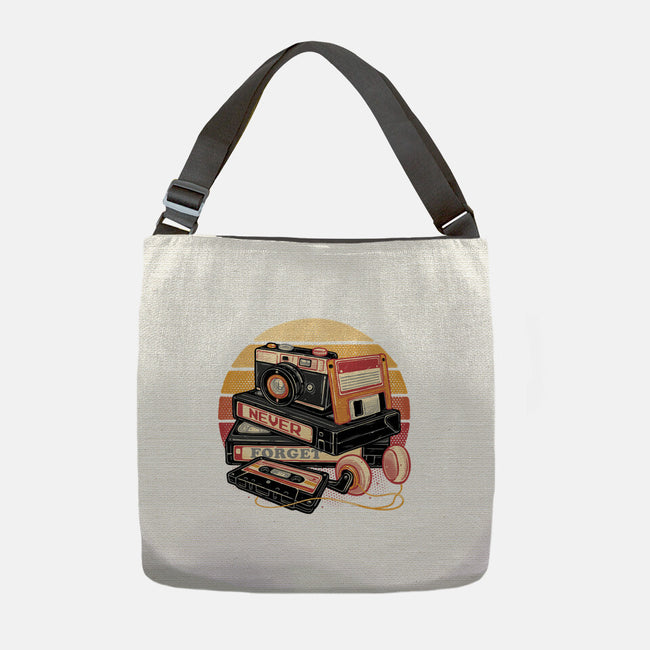 Never Forget The Classics-None-Adjustable Tote-Bag-glitchygorilla