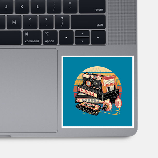 Never Forget The Classics-None-Glossy-Sticker-glitchygorilla