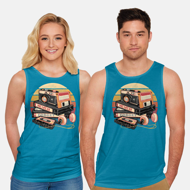 Never Forget The Classics-Unisex-Basic-Tank-glitchygorilla