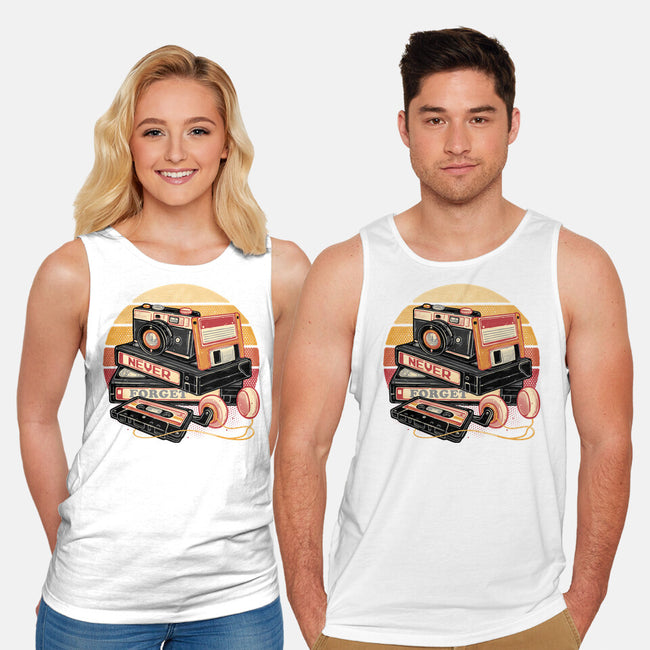 Never Forget The Classics-Unisex-Basic-Tank-glitchygorilla