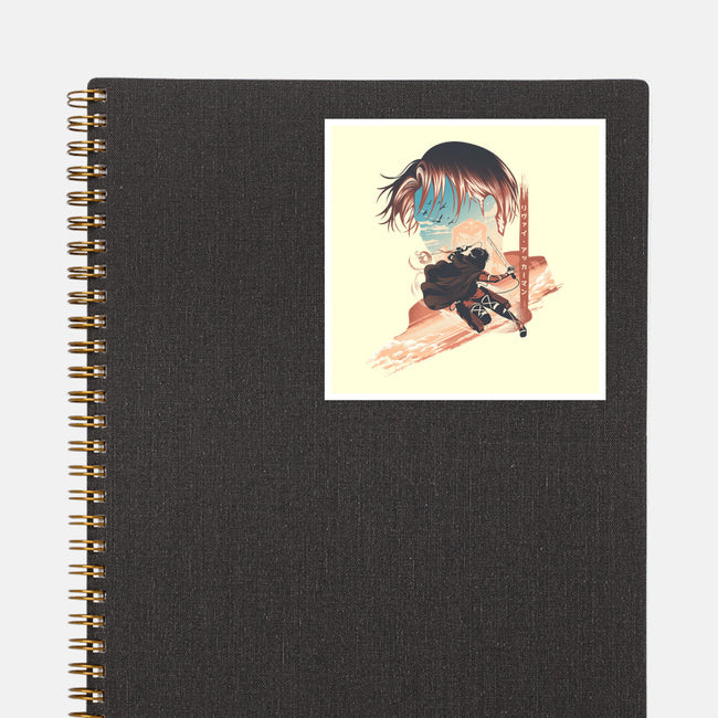 Blades Of The Captain-None-Glossy-Sticker-hypertwenty