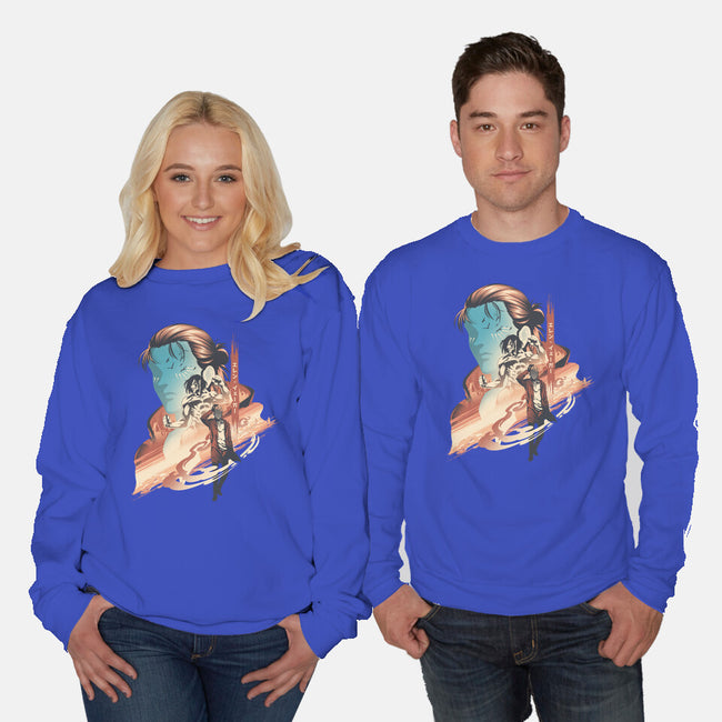 Awakening Of Hero-Unisex-Crew Neck-Sweatshirt-hypertwenty