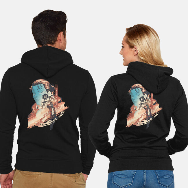 Awakening Of Hero-Unisex-Zip-Up-Sweatshirt-hypertwenty