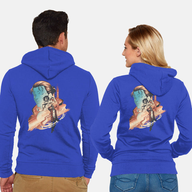 Awakening Of Hero-Unisex-Zip-Up-Sweatshirt-hypertwenty