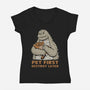 Pet First Destroy Later-Womens-V-Neck-Tee-pigboom