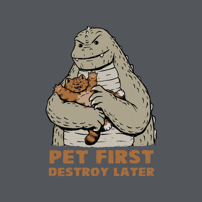 Pet First Destroy Later-Unisex-Crew Neck-Sweatshirt-pigboom