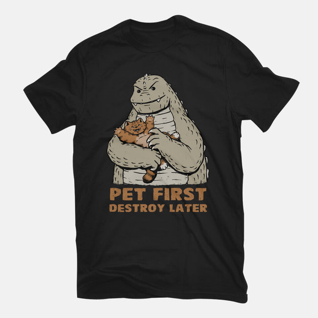 Pet First Destroy Later-Mens-Premium-Tee-pigboom