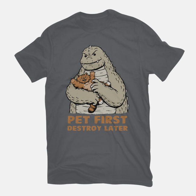 Pet First Destroy Later-Mens-Premium-Tee-pigboom