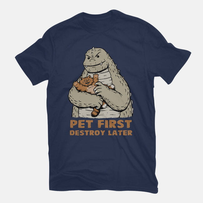 Pet First Destroy Later-Mens-Premium-Tee-pigboom