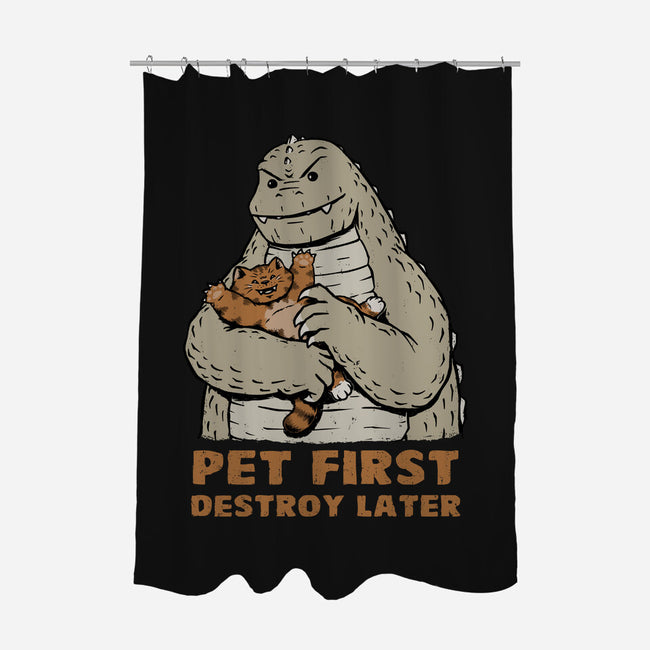 Pet First Destroy Later-None-Polyester-Shower Curtain-pigboom