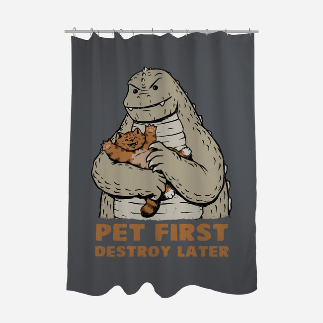 Pet First Destroy Later-None-Polyester-Shower Curtain-pigboom