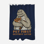 Pet First Destroy Later-None-Polyester-Shower Curtain-pigboom