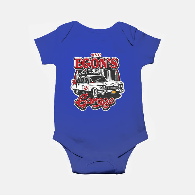Egon's Garage-Baby-Basic-Onesie-SuperEdu