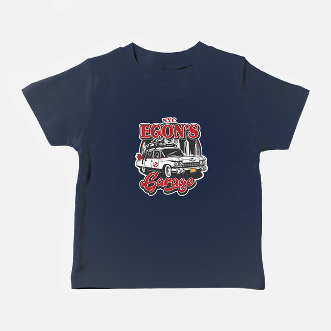 Egon's Garage-Baby-Basic-Tee-SuperEdu