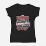 Egon's Garage-Womens-V-Neck-Tee-SuperEdu