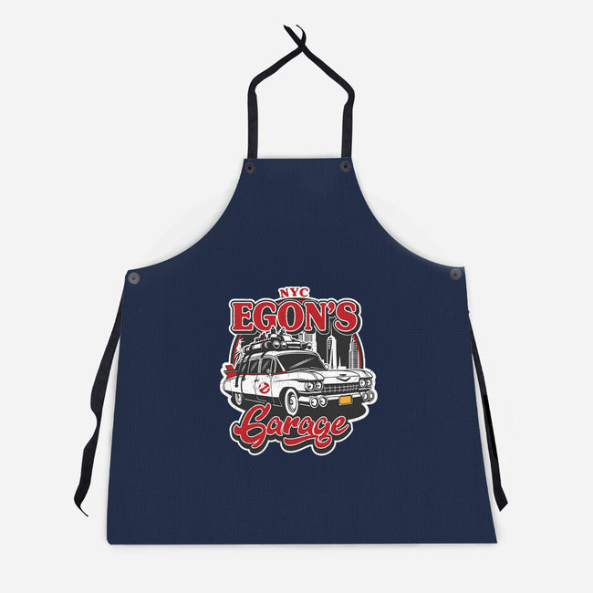 Egon's Garage-Unisex-Kitchen-Apron-SuperEdu