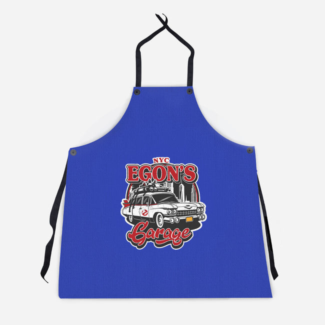Egon's Garage-Unisex-Kitchen-Apron-SuperEdu