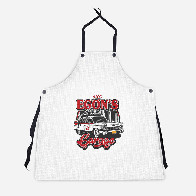 Egon's Garage-Unisex-Kitchen-Apron-SuperEdu