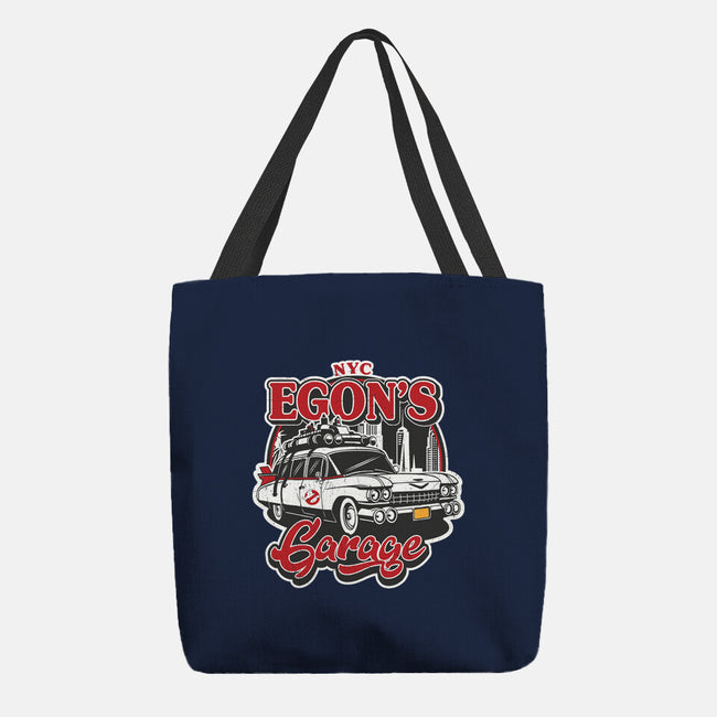 Egon's Garage-None-Basic Tote-Bag-SuperEdu