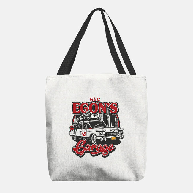 Egon's Garage-None-Basic Tote-Bag-SuperEdu
