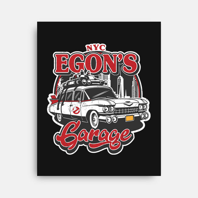 Egon's Garage-None-Stretched-Canvas-SuperEdu