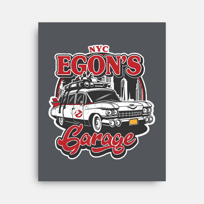 Egon's Garage-None-Stretched-Canvas-SuperEdu