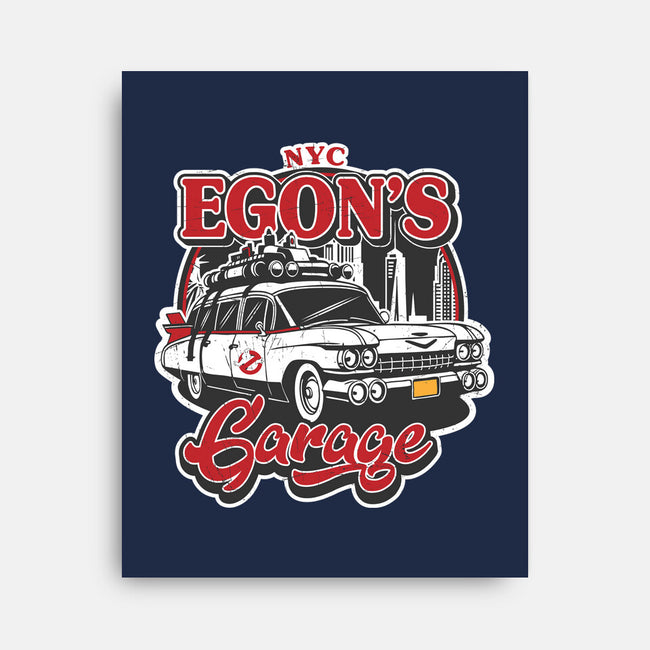 Egon's Garage-None-Stretched-Canvas-SuperEdu