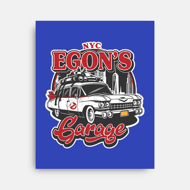 Egon's Garage-None-Stretched-Canvas-SuperEdu