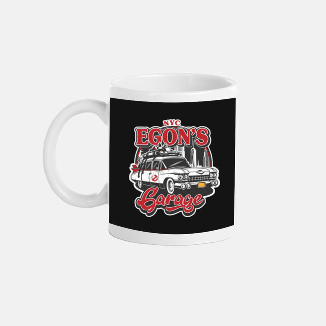 Egon's Garage-None-Mug-Drinkware-SuperEdu
