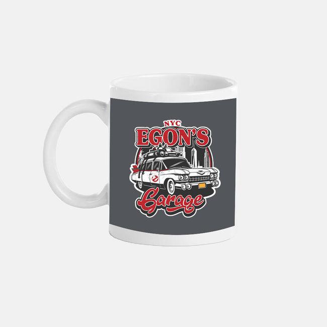 Egon's Garage-None-Mug-Drinkware-SuperEdu