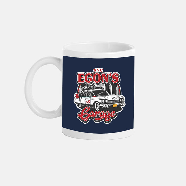 Egon's Garage-None-Mug-Drinkware-SuperEdu