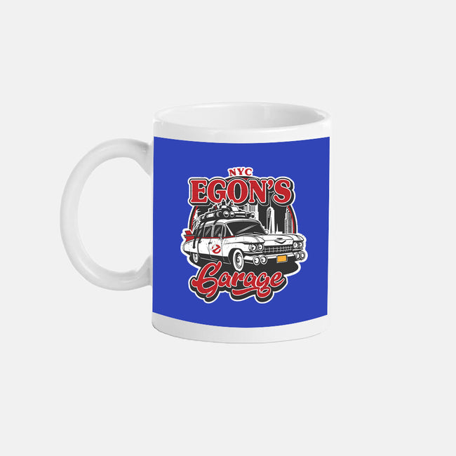 Egon's Garage-None-Mug-Drinkware-SuperEdu