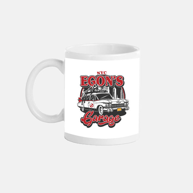 Egon's Garage-None-Mug-Drinkware-SuperEdu